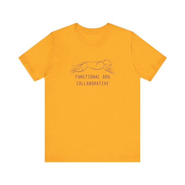 FDC Dog Logo Lineart with Text - Unisex Jersey Short Sleeve Tee - Image 5