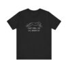 FDC Dog Logo Lineart with Text - Unisex Jersey Short Sleeve Tee
