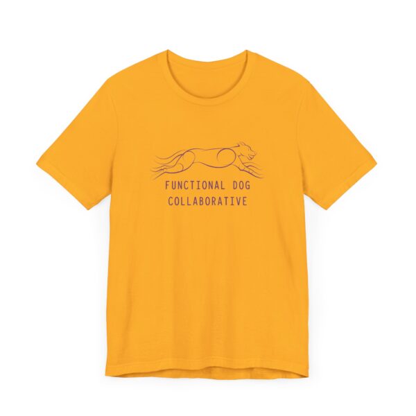 FDC Dog Logo Lineart with Text - Unisex Jersey Short Sleeve Tee - Image 7