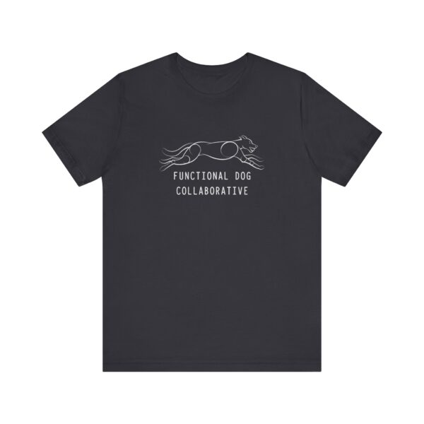 FDC Dog Logo Lineart with Text - Unisex Jersey Short Sleeve Tee - Image 9
