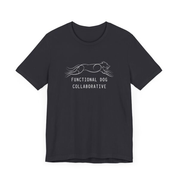 FDC Dog Logo Lineart with Text - Unisex Jersey Short Sleeve Tee - Image 11