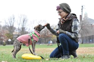 Ezri Silverberg and Apsara Puppy